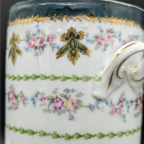 Vintage Porcelain Hand Painted Made In Austria Condensed Milk Container - Picture 9 of 16